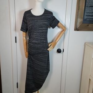Athleta Downtown Midi Ruched T-Shirt Dress Size Medium